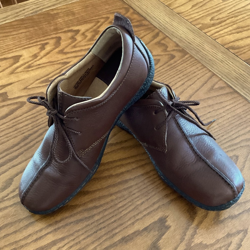 Born Sahara Leather, Split Toe, Lace Up Oxford Shoes, Sz 7.5